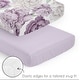preview thumbnail 4 of 4, Sweet Jojo Designs Lavender Purple Boho Shabby Chic Floral Girl 3p Mini Crib Bedding Set Lilac Ivory Bohemian Vintage Watercolor
