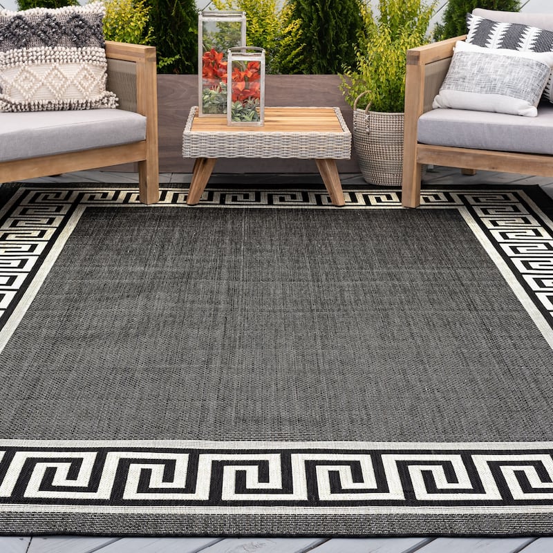 Exo Coastal Border Indoor/Outdoor Area Rug