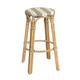 Option Tan/White Stripe/ Natural Rattan Frame