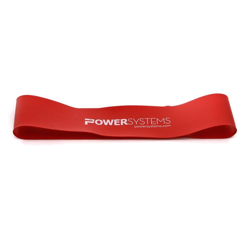 Power Systems 9" Mini Versa-Loop Exercise Band Workout Band - Red - Medium