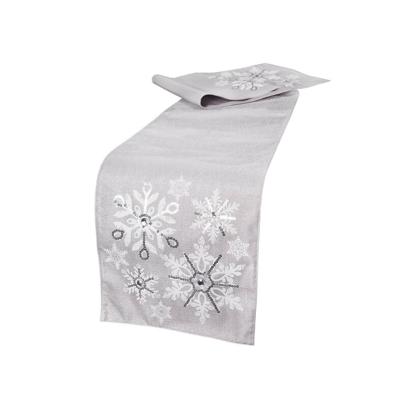 Glistening Snow Table Runner