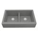 preview thumbnail 46 of 75, Karran Retrofit Farmhouse Quartz 34 in. Double Bowl 50/50 Sink Kit