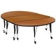 preview thumbnail 3 of 23, 3PC Mobile 86" Oval Wave Flexible Grey Kids Adjustable Activity Table Set