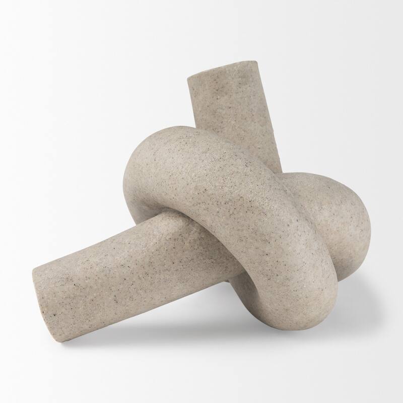 Otto Granite Resin Large Knot Sculpture Decorative Object
