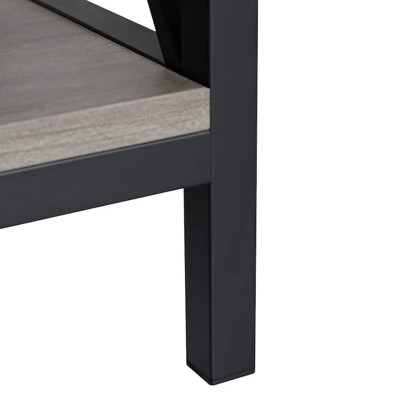 3-Tier TV Stand for TVs up to 60" with Open Storage Shelves