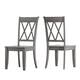 Option Antique Grey Chairs and Bench