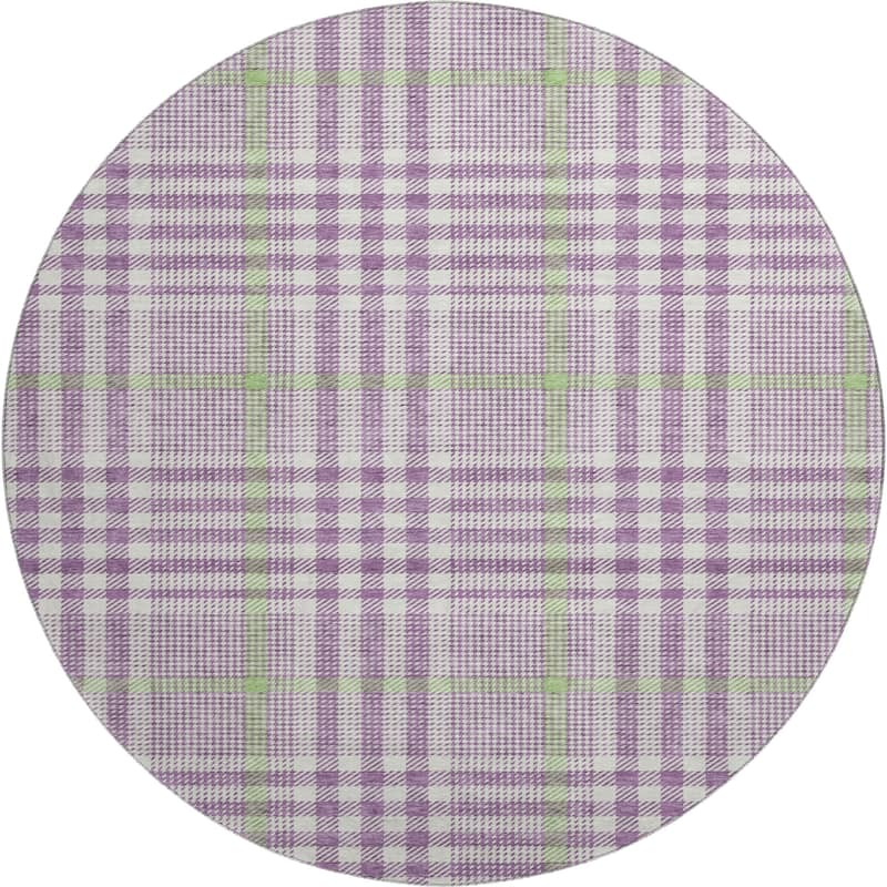 Premium Washable Super Soft Modern Plaid Mayfield Rug