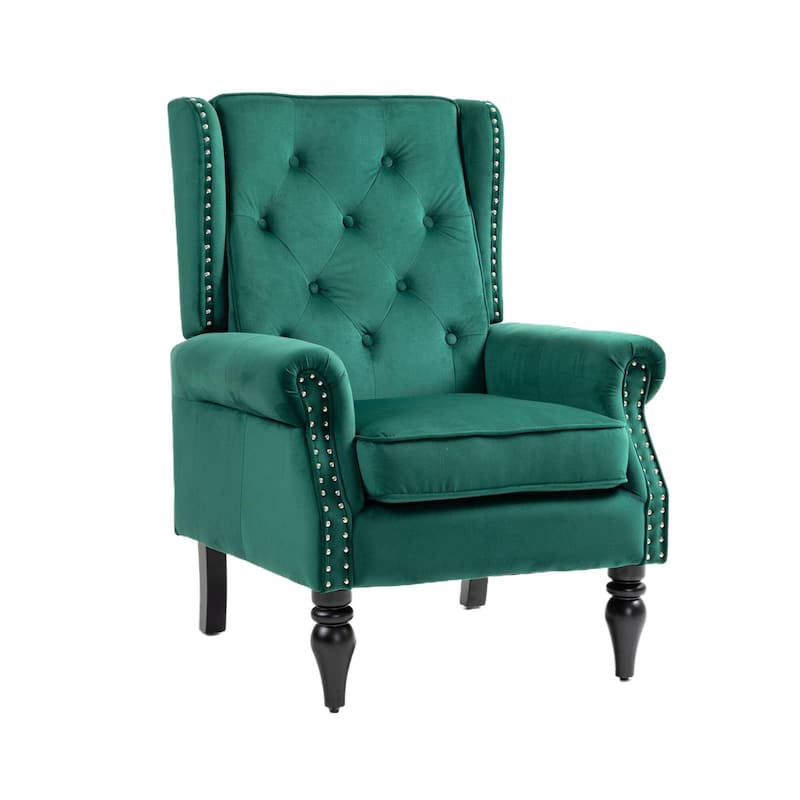 Mid Century Nailhead Decorative Armchair