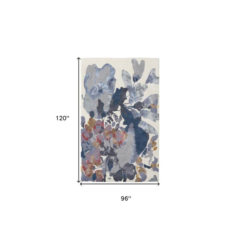 Floral Area Rug - 8' x 10'