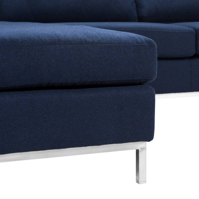 SAFAVIEH Couture Camila Sectional Sofa - 106"W x 37"D x 32"H