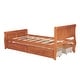 preview thumbnail 10 of 12, Twin Size Wood Platform Bed with 4 Drawers Storage Bed for Kids, Teens, Oak