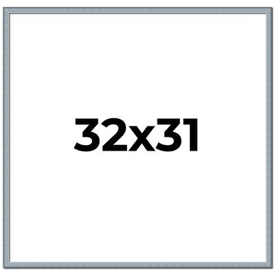 32x31 Frame Rustic Sky Blue Solid Wood Picture Frame | 0.75 Inch