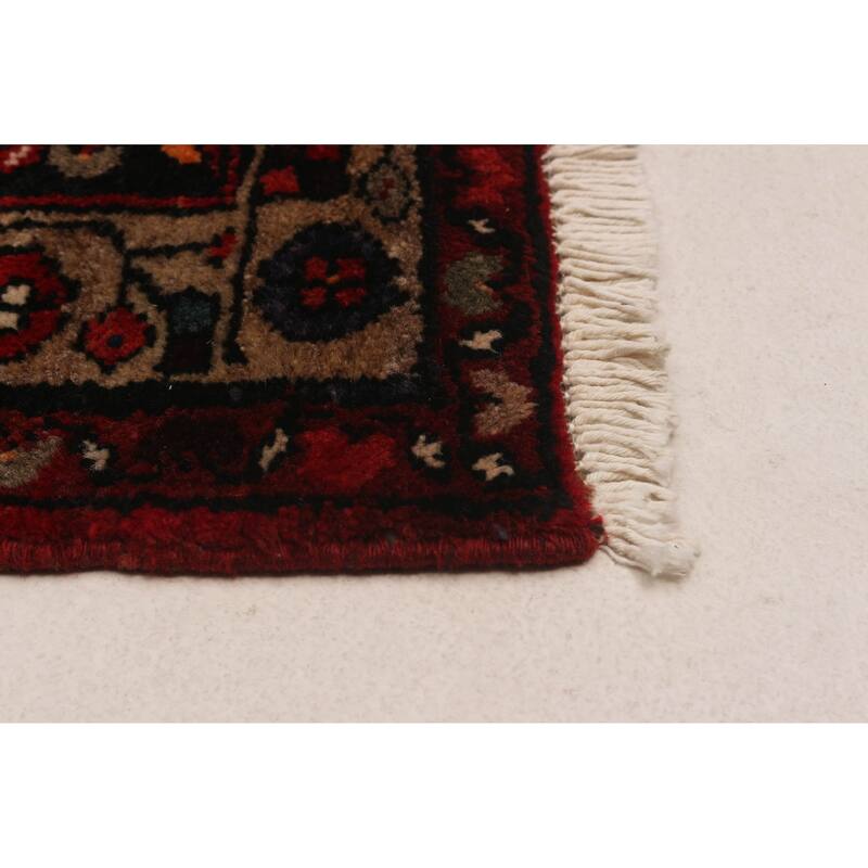 ECARPETGALLERY Hand-knotted Andelz Red Wool Rug - 3'8 x 10'2
