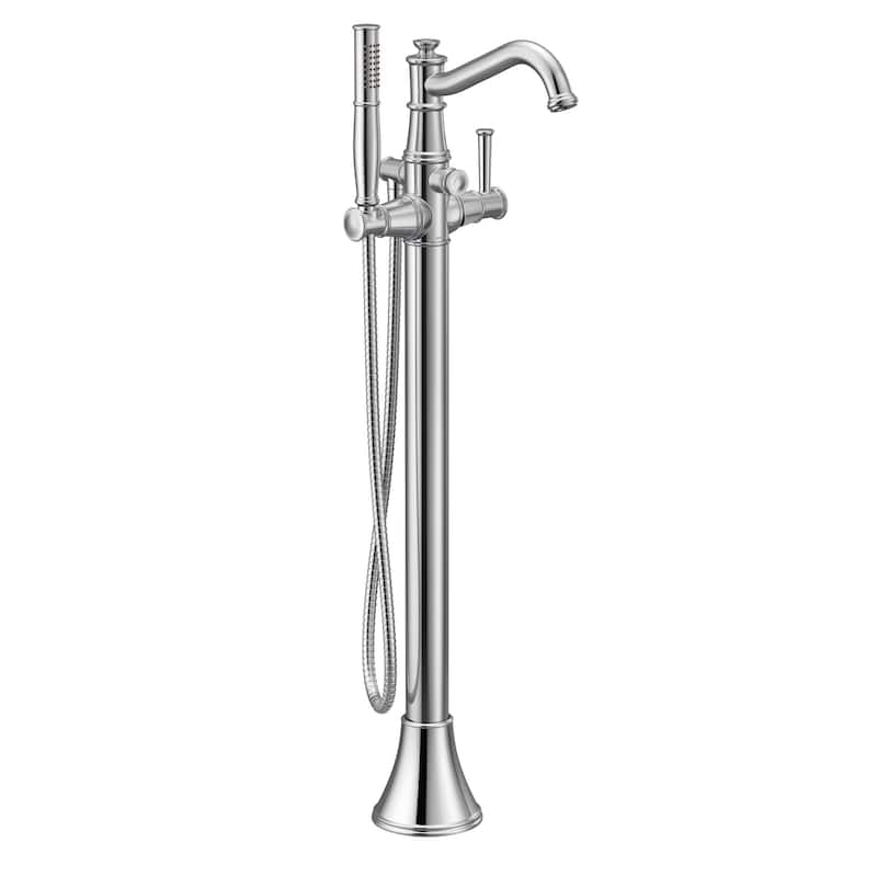 Moen Belfield Floor Mounted Tub Filler with Built-In Diverter -