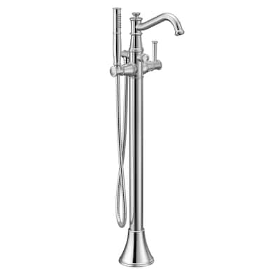 Moen Belfield Floor Mounted Tub Filler with Built-In Diverter -
