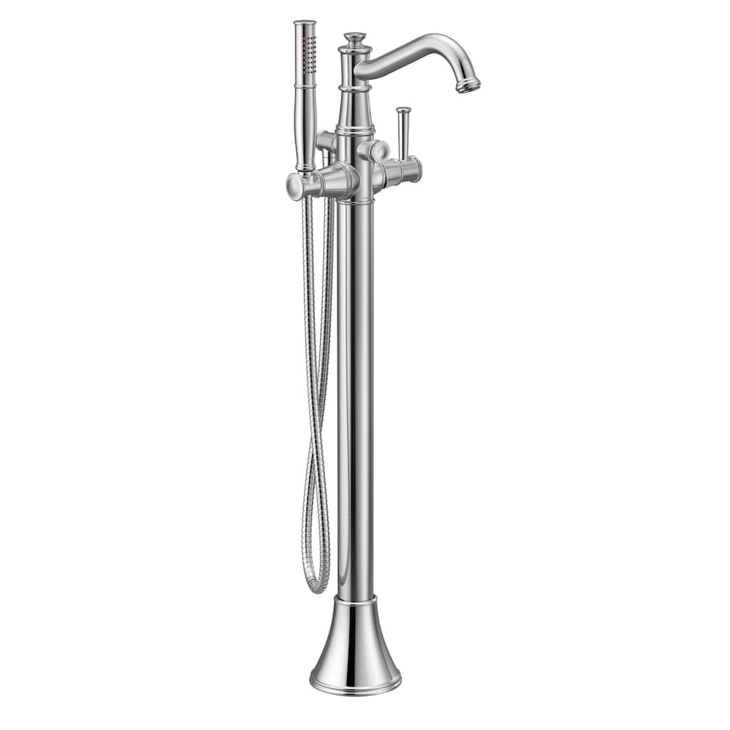 Moen Belfield Floor Mounted Tub Filler with Built-In Diverter -