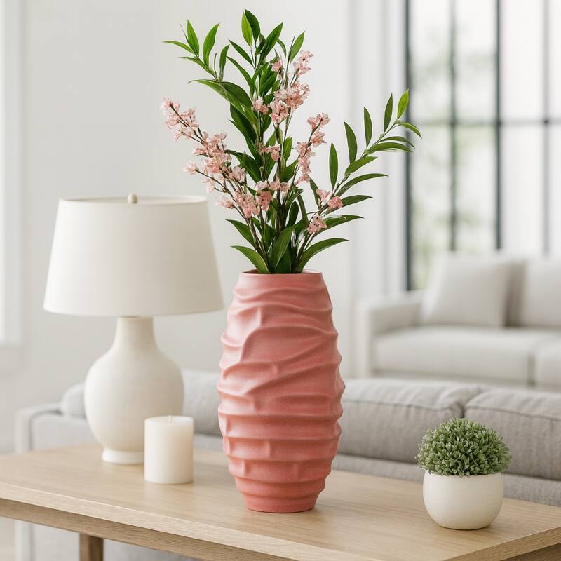 Porcelain Quinlan Classic Decorative Vase - Bean Red