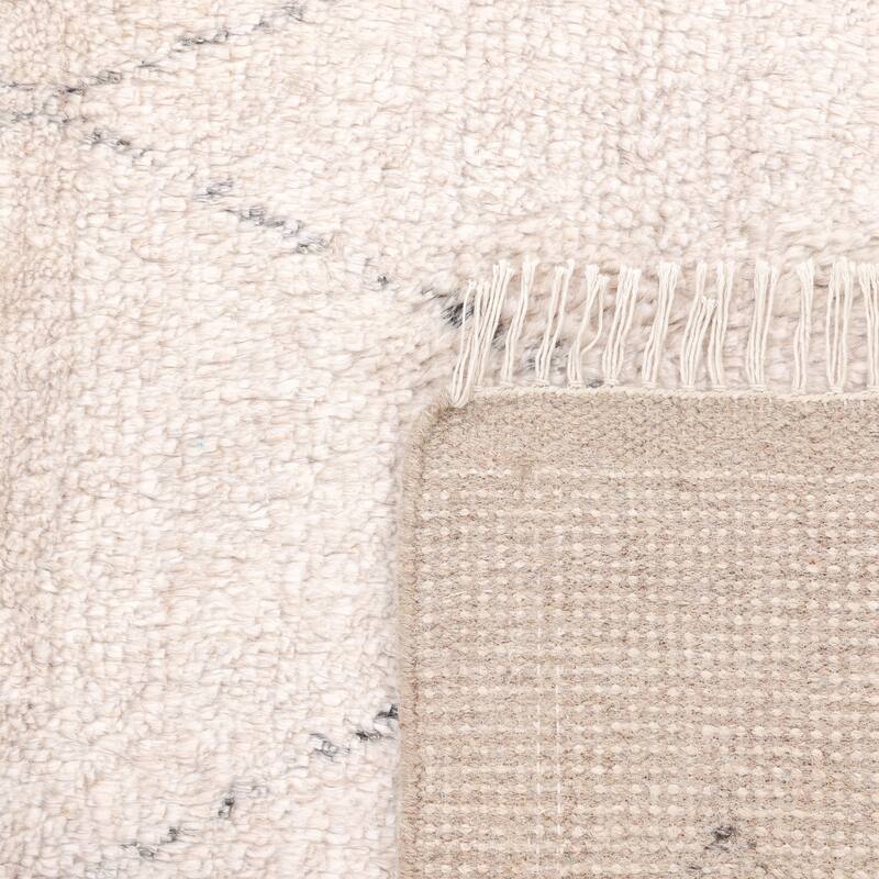Overton Handmade Shaggy Boho Moroccan Area Rug