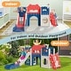 preview thumbnail 2 of 22, Toddler Slide, 8 in 1 Kids Indoor Slide for Toddler 1-3, Indoor Outdoor Toddler Playground, Baby Slide Toddler Slide Playset