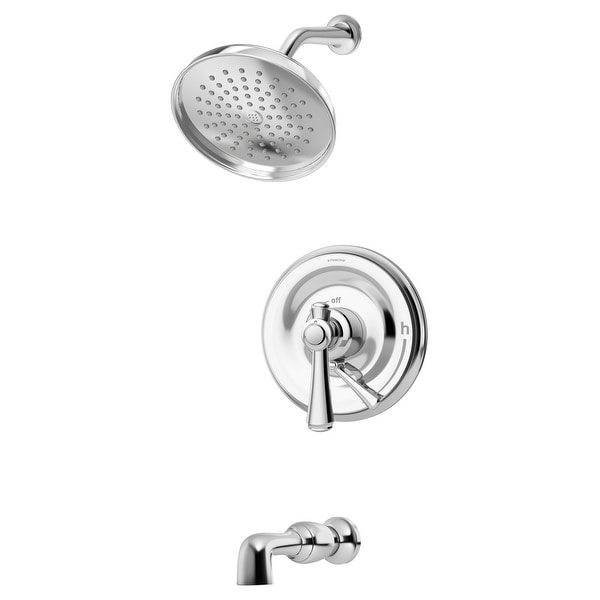 Symmons S-5402-1.5-TRM Degas Tub and Shower Trim Package with 1.5 GPM Single Function Shower Head