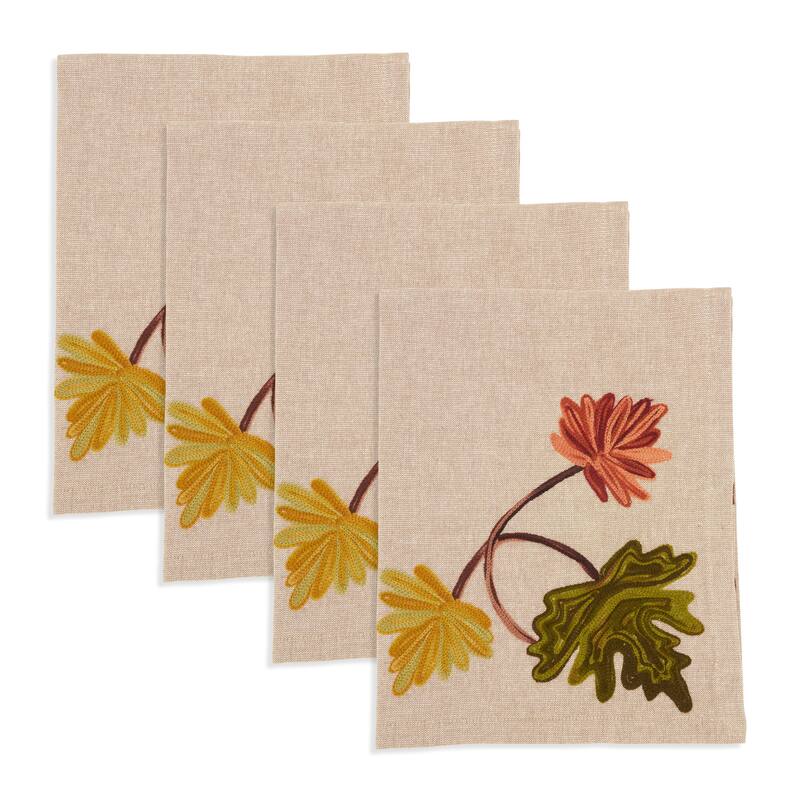 Golden Grove Leaf Napkin (Set of 4) - 20"x20"