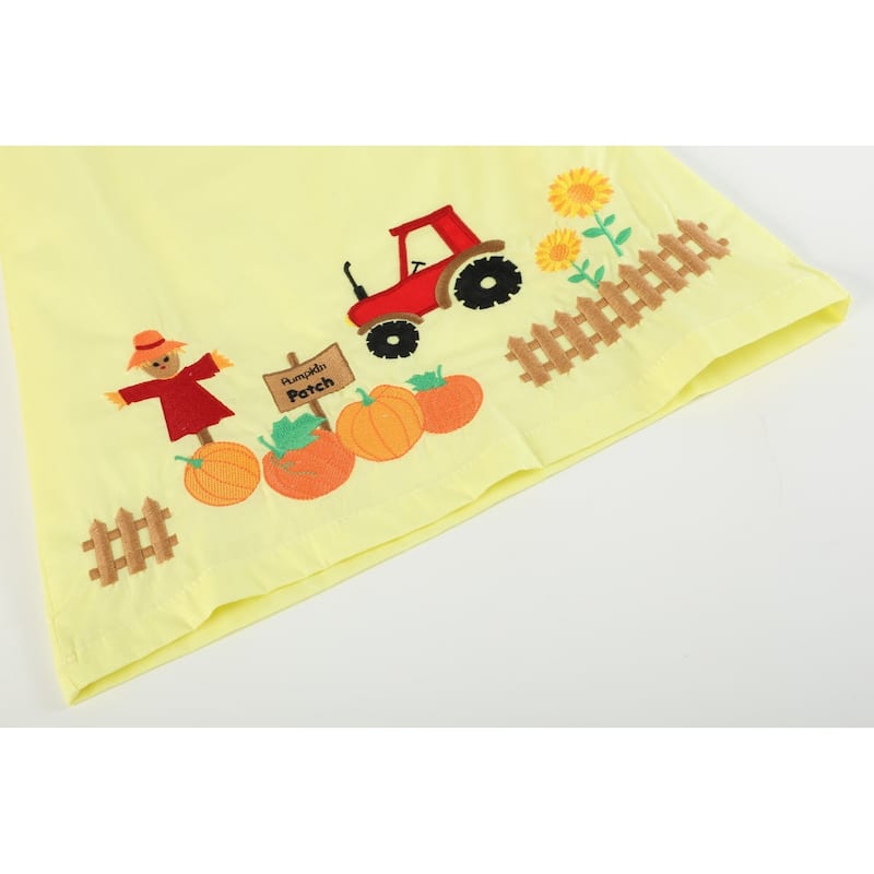 Lil Cactus Yellow Pumpkin Patch Bow Dress