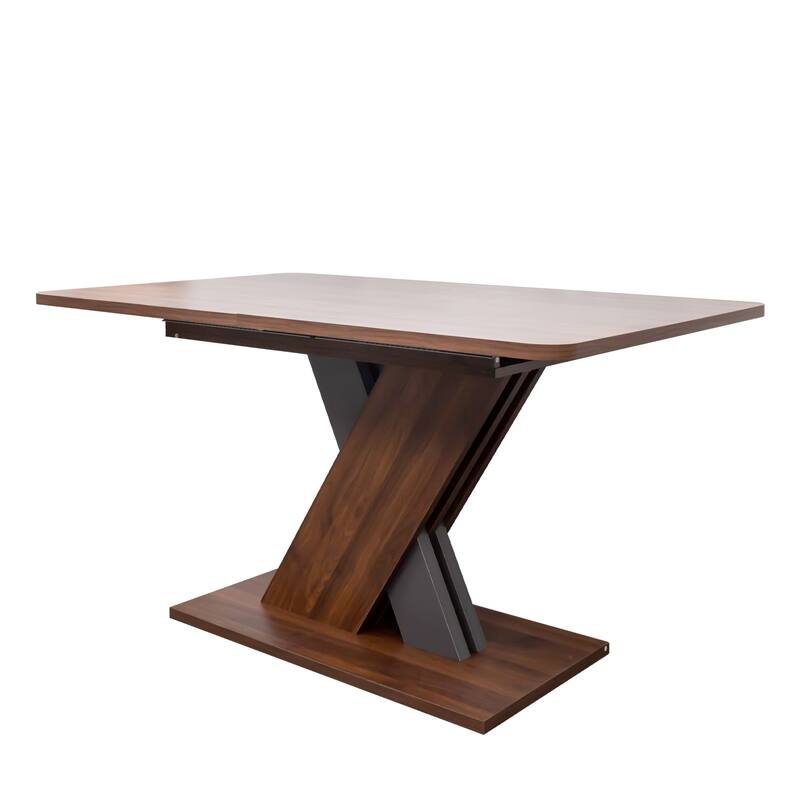GDF Studio - Reynard Modern Multifunctional Extendable Console Dining Table with X-Base Design - 70.87"