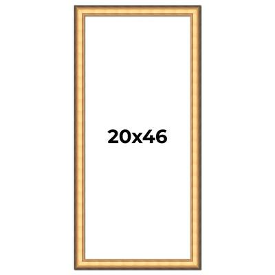 20x46 Frame Gold Plein Aire Solid Wood Picture Frame Width 2 Inches |