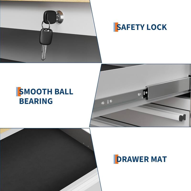 61 inch Rolling Tool Chest, with 9 Drawers and Wheels