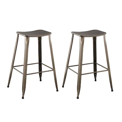 ACEssentials Saddle Backless Barstool 2PK 29"