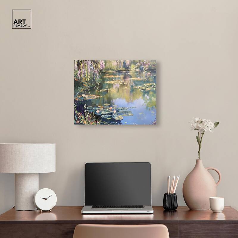 Lily Lagoon I Canvas by Art Remedy, Gallery Wrapped