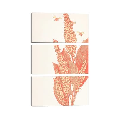 iCanvas "Bees & Flower" by 5by5collective 3-Piece Canvas Wall Art Set