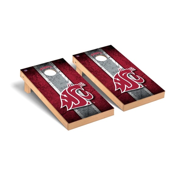 slide 2 of 5, Washington State Cougars Vintage Cornhole Board Set