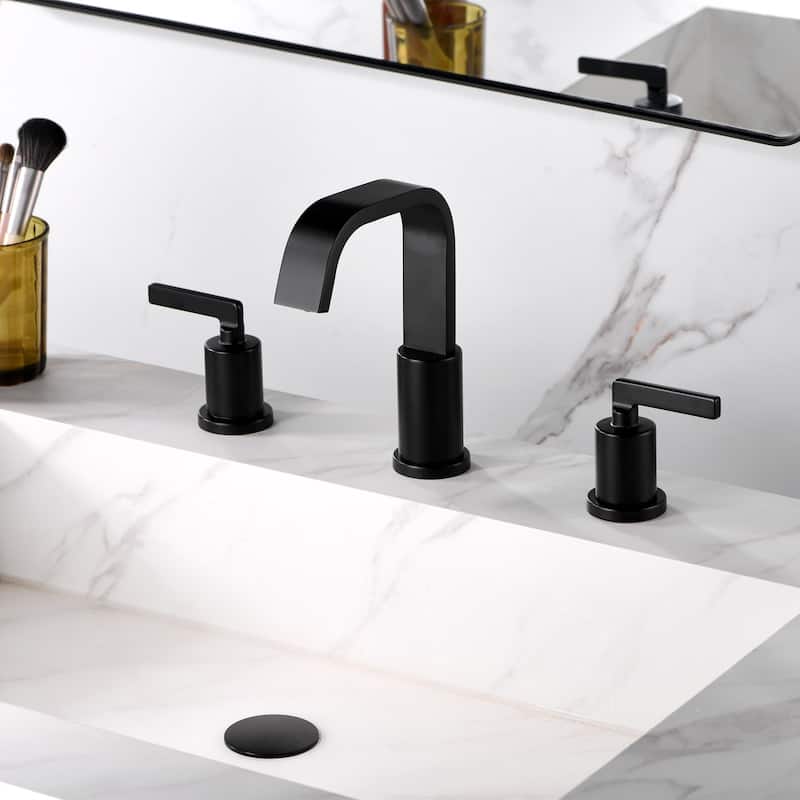 Luxier WSP04-T Widespread Bathroom Faucet with Pop-Up Drain