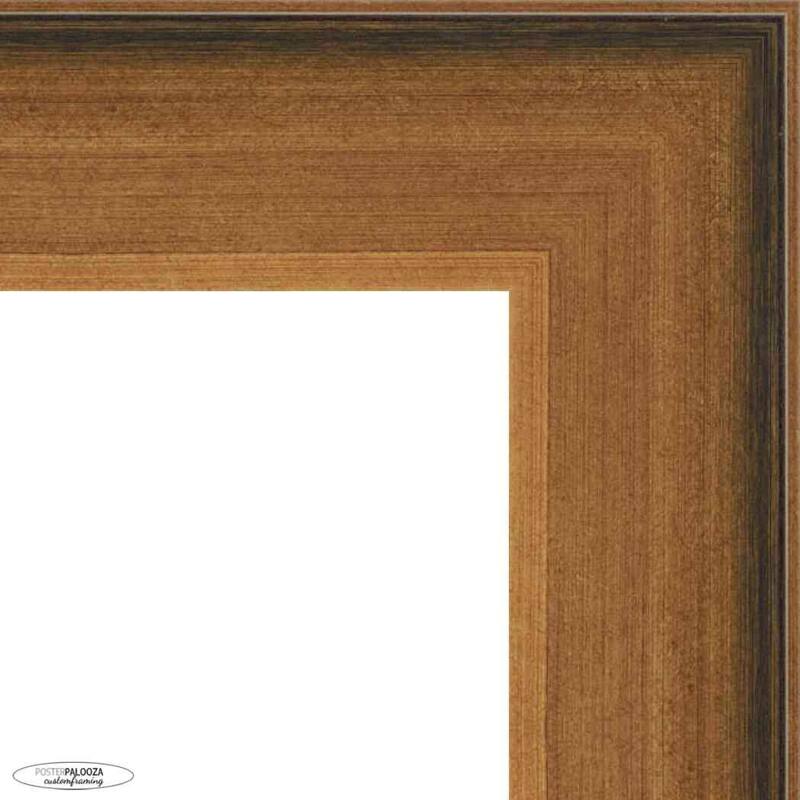 15x17 Contemporary Gold Complete Wood Picture Frame with UV Acrylic, Foam Board Backing, & Hardware