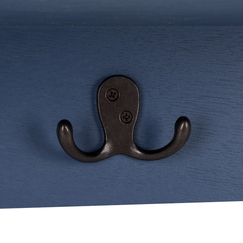 SAFAVIEH Jemina Black Hanging 3-Basket Wall Rack - 28" x 7.8" x 12" - 28"W x 8"D x 12"H