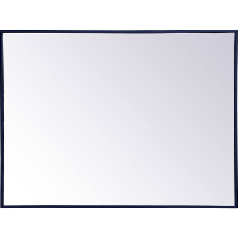 Elegant Lighting Eternity 30" x 40" Rectangular Beveled Metal Framed