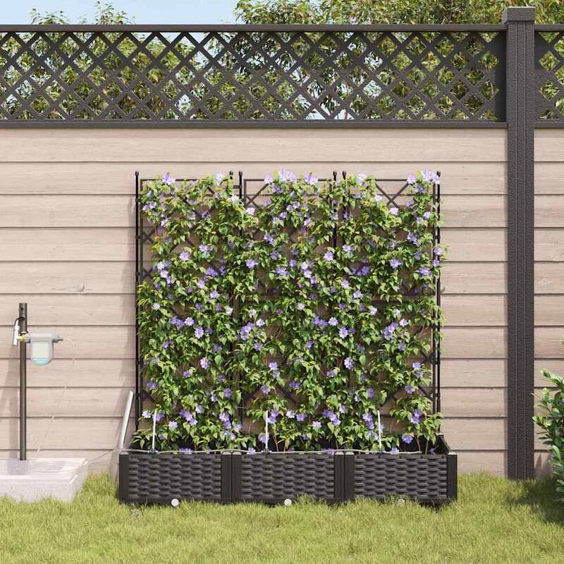 vidaXL Garden Planter - Black (5)
