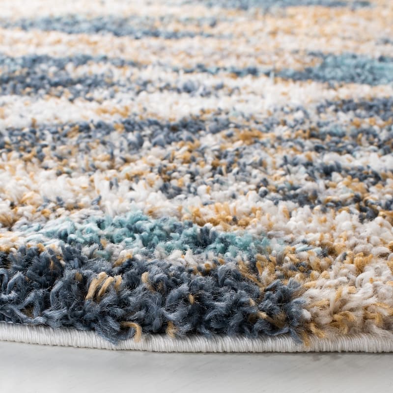 SAFAVIEH Calista Shag Azucena Abstract 1-inch Thick Rug