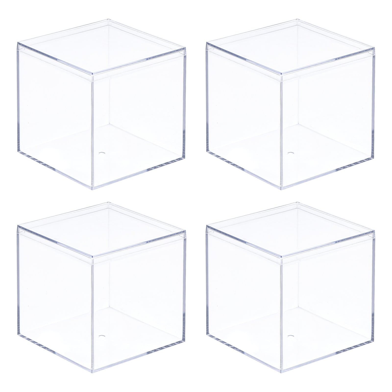 Acrylic Storage Box Square Cube Display Case with Lid, Container Box -  Clear - On Sale - Bed Bath & Beyond - 36290745