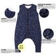 preview thumbnail 5 of 4, 100% Organic Cotton 1.0 Tog Sleeping Bag with Legs Sleeveless Wearable Blanket- Starry Sky