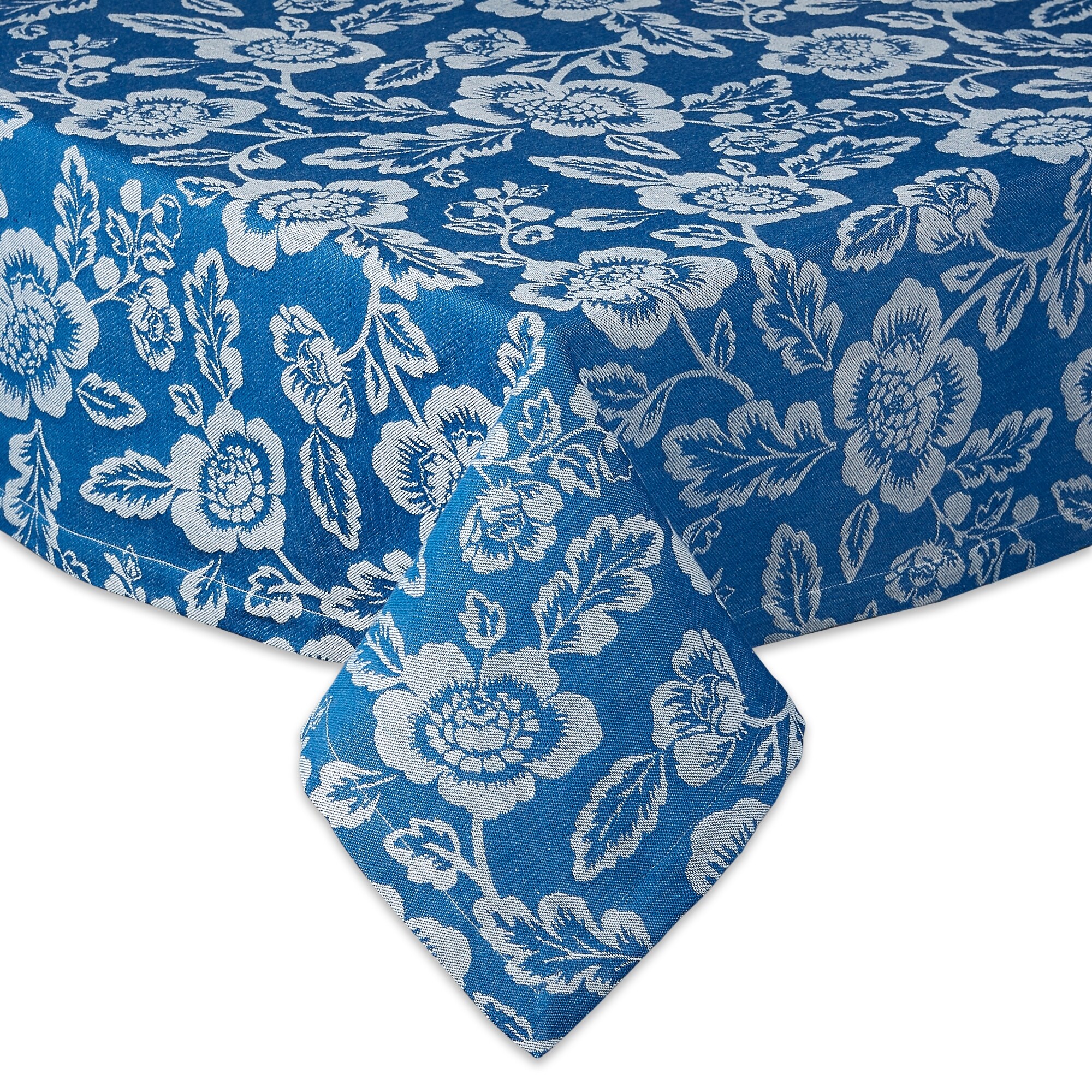 Dii Blue Garden Jacquard Tablecloth 52 X 52 Overstock 31293780 Did you scroll all this way to get facts about chef tablecloth? dii blue garden jacquard tablecloth 52 x 52