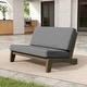 preview thumbnail 107 of 130, Outdoor Teak Patio Furniture 2 Club Chairs Loveseat Table Loveseat - Grey/Whole Cuishion
