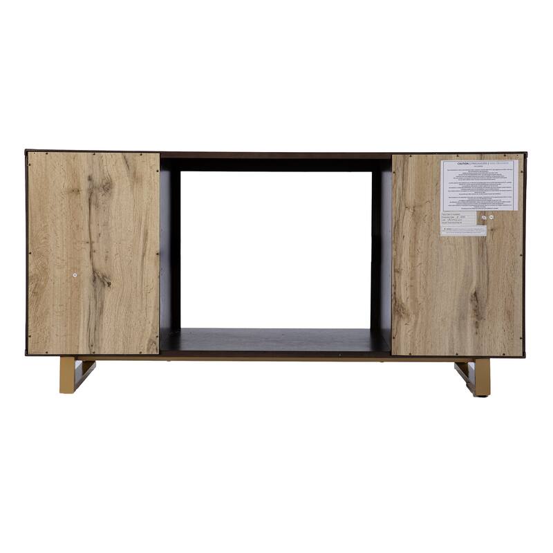 SEI Furniture Willington Color Changing Fireplace w/ Media Storage
