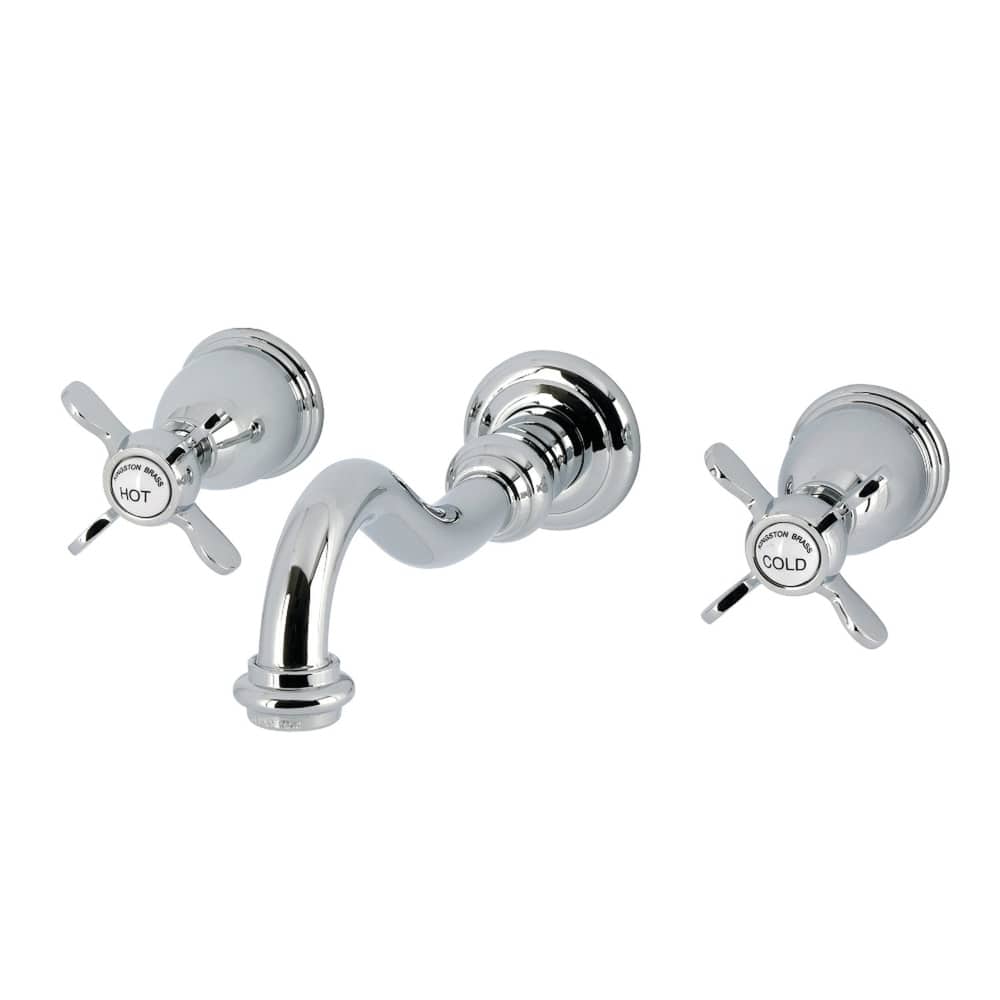 Kingston Brass Essex Double-Handle Wall Mount Bathroom Faucet