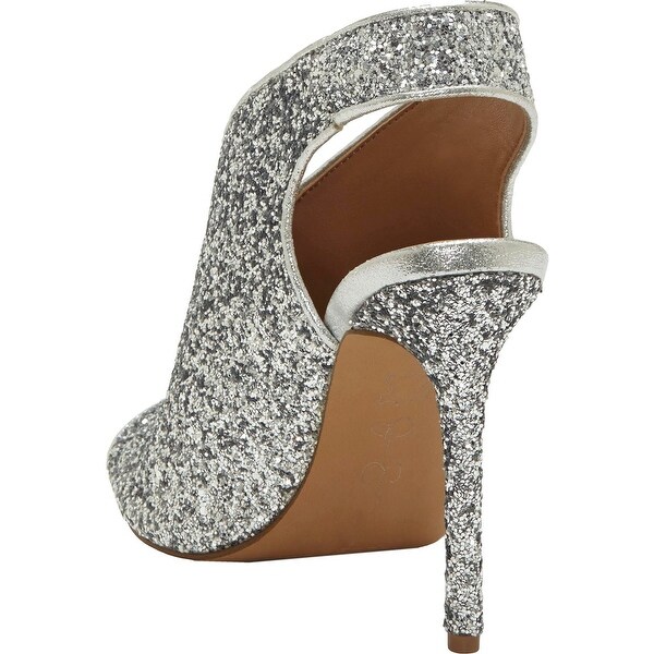 jessica simpson silver sparkly heels