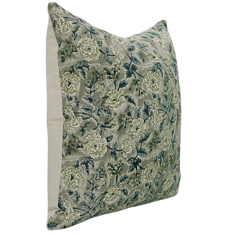 Cotton Farmhouse Block print pillow Cover Rameshwaram