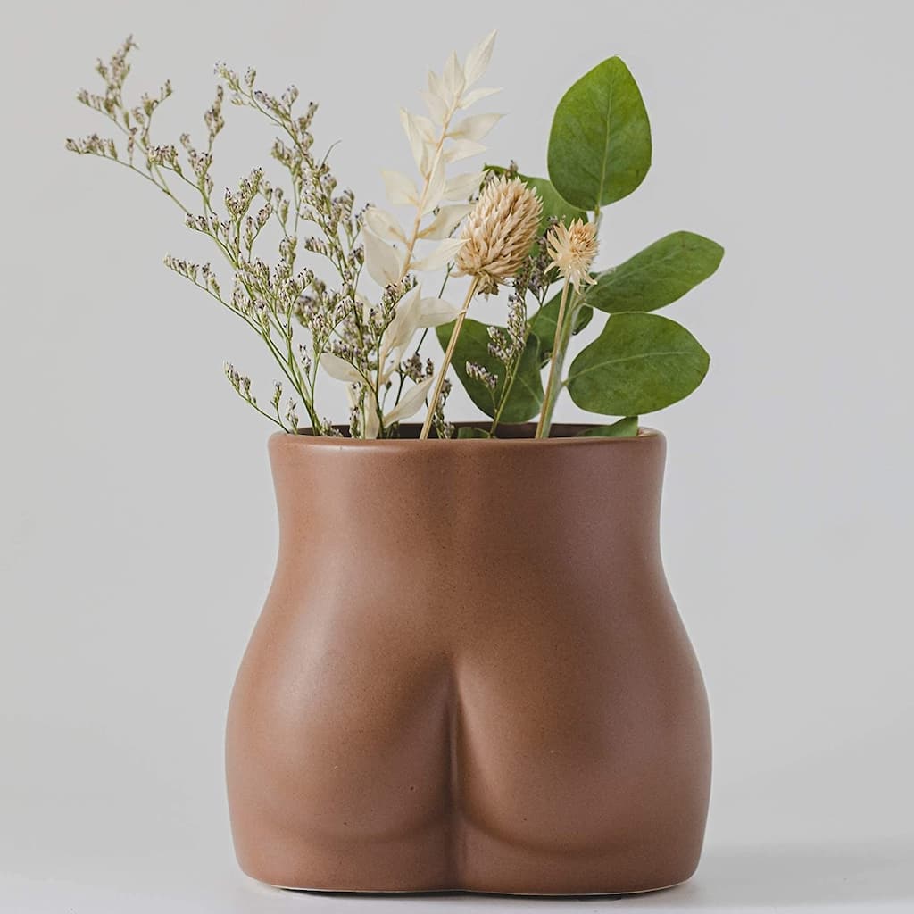 Butt Planter Body Vase Unique Home Decor Plant Pot