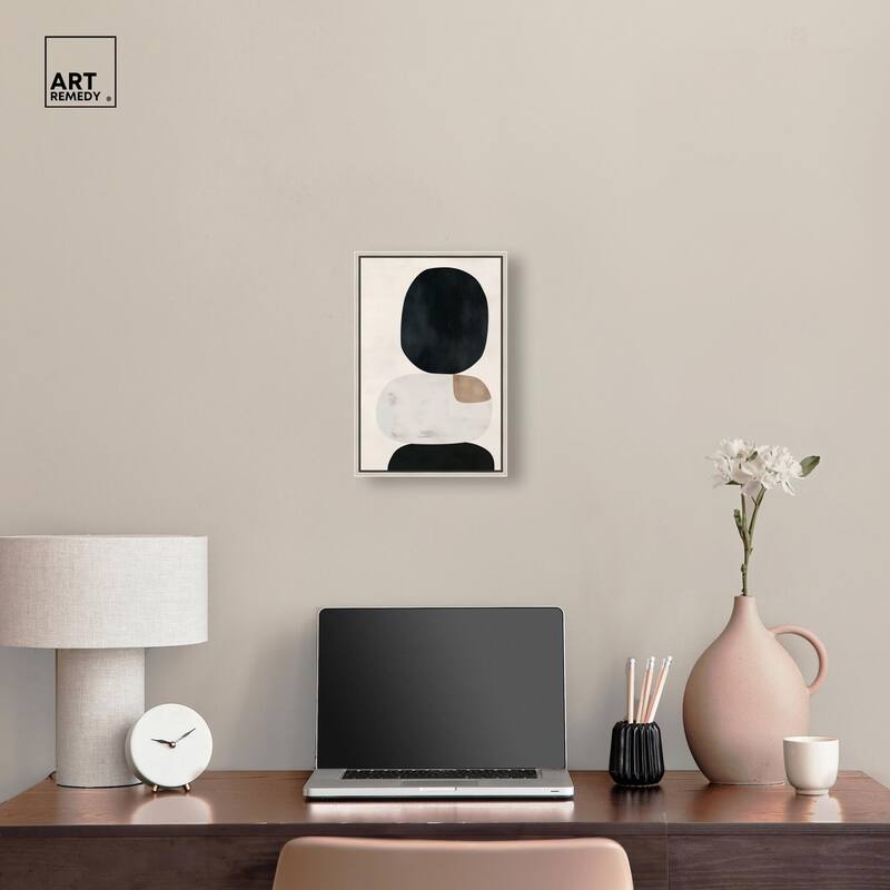 Pebble Pillars II Canvas by Art Remedy
