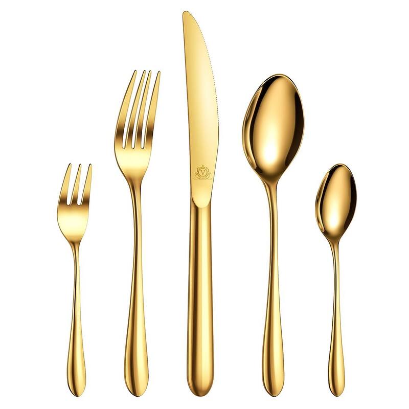 vancasso 18/10 Stainless Steel Silverware Set, Flatware Service for 6 or 12